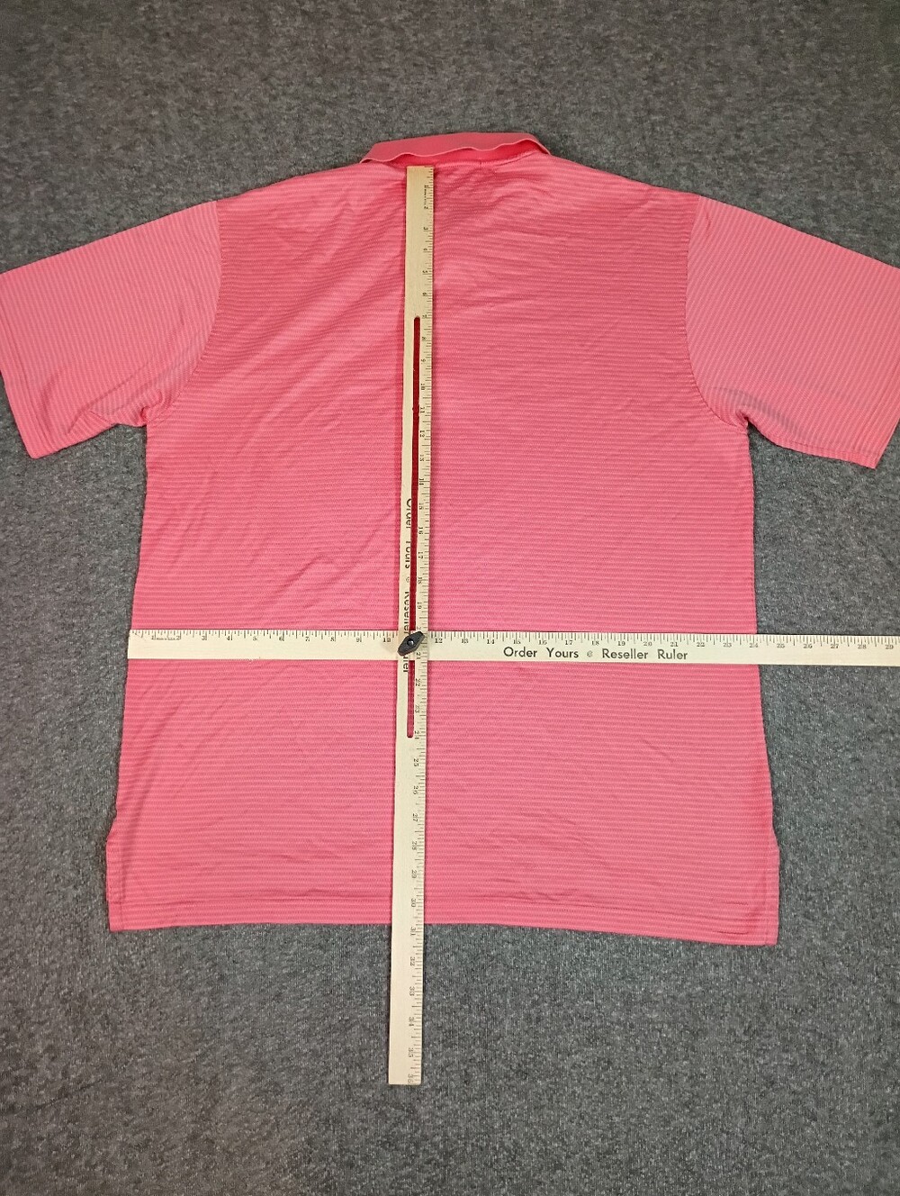 Peter Millar Golf Polo Shirt Mens XL Pink Double Mercerized Cotton Korea Luxury - Picture 9 of 12